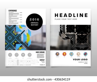 Abstract Background. Geometric Shapes and Frames for Presentation, Annual Reports, Flyers, Brochures, Leaflets, Posters, Business Cards and Document Cover Pages Design. A4 Title Sheet Template