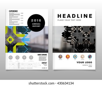 Abstract Background. Geometric Shapes and Frames for Presentation, Annual Reports, Flyers, Brochures, Leaflets, Posters, Business Cards and Document Cover Pages Design. A4 Title Sheet Template