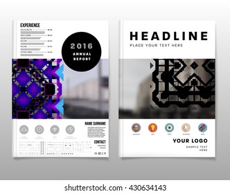 Abstract Background. Geometric Shapes and Frames for Presentation, Annual Reports, Flyers, Brochures, Leaflets, Posters, Business Cards and Document Cover Pages Design. A4 Title Sheet Template