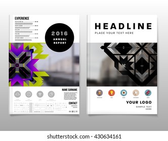Abstract Background. Geometric Shapes and Frames for Presentation, Annual Reports, Flyers, Brochures, Leaflets, Posters, Business Cards and Document Cover Pages Design. A4 Title Sheet Template