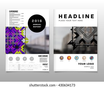 Abstract Background. Geometric Shapes and Frames for Presentation, Annual Reports, Flyers, Brochures, Leaflets, Posters, Business Cards and Document Cover Pages Design. A4 Title Sheet Template
