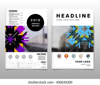Abstract Background. Geometric Shapes and Frames for Presentation, Annual Reports, Flyers, Brochures, Leaflets, Posters, Business Cards and Document Cover Pages Design. A4 Title Sheet Template