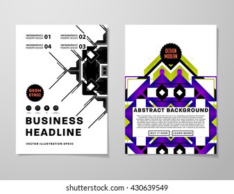 Abstract Background. Geometric Shapes and Frames for Presentation, Annual Reports, Flyers, Brochures, Leaflets, Posters, Business Cards and Document Cover Pages Design. A4 Title Sheet Template