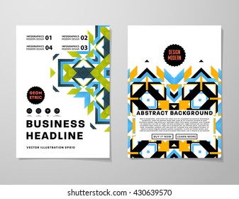Abstract Background. Geometric Shapes and Frames for Presentation, Annual Reports, Flyers, Brochures, Leaflets, Posters, Business Cards and Document Cover Pages Design. A4 Title Sheet Template