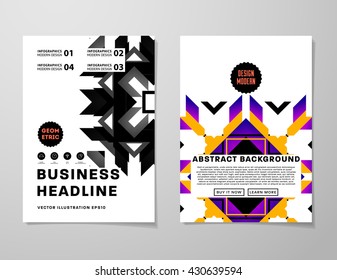 Abstract Background. Geometric Shapes and Frames for Presentation, Annual Reports, Flyers, Brochures, Leaflets, Posters, Business Cards and Document Cover Pages Design. A4 Title Sheet Template