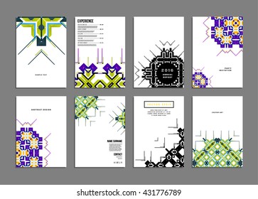 Abstract Background. Geometric Shapes and Frames for Presentation, Annual Reports, Flyers, Brochures, Leaflets, Posters, Business Cards and Document Cover Pages Design. A4 Title Sheet Template.