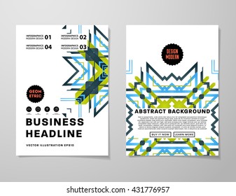Abstract Background. Geometric Shapes and Frames for Presentation, Annual Reports, Flyers, Brochures, Leaflets, Posters, Business Cards and Document Cover Pages Design. A4 Title Sheet Template.