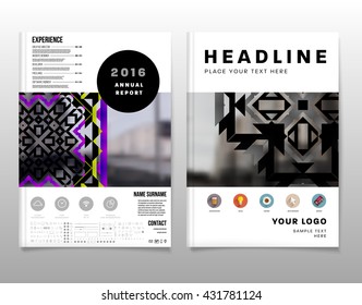 Abstract Background. Geometric Shapes and Frames for Presentation, Annual Reports, Flyers, Brochures, Leaflets, Posters, Business Cards and Document Cover Pages Design. A4 Title Sheet Template.