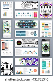 Abstract Background. Geometric Shapes and Frames for Presentation, Annual Reports, Flyers, Brochures, Leaflets, Posters, Business Cards and Document Cover Pages Design. A4 Title Sheet Template.