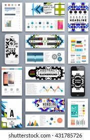 Abstract Background. Geometric Shapes and Frames for Presentation, Annual Reports, Flyers, Brochures, Leaflets, Posters, Business Cards and Document Cover Pages Design. A4 Title Sheet Template.