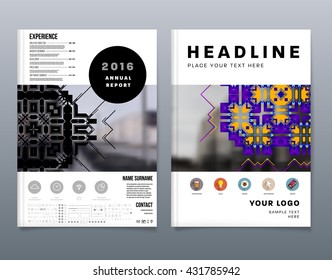 Abstract Background. Geometric Shapes and Frames for Presentation, Annual Reports, Flyers, Brochures, Leaflets, Posters, Business Cards and Document Cover Pages Design. A4 Title Sheet Template.