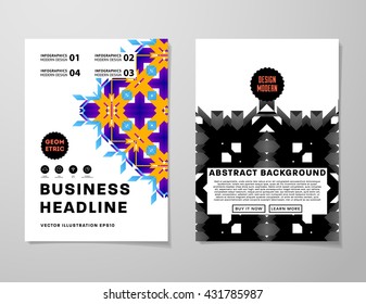 Abstract Background. Geometric Shapes and Frames for Presentation, Annual Reports, Flyers, Brochures, Leaflets, Posters, Business Cards and Document Cover Pages Design. A4 Title Sheet Template.