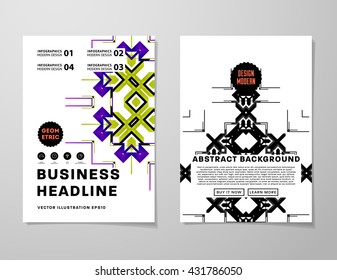 Abstract Background. Geometric Shapes and Frames for Presentation, Annual Reports, Flyers, Brochures, Leaflets, Posters, Business Cards and Document Cover Pages Design. A4 Title Sheet Template.