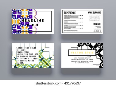 Abstract Background. Geometric Shapes and Frames for Presentation, Annual Reports, Flyers, Brochures, Leaflets, Posters, Business Cards and Document Cover Pages Design. A4 Title Sheet Template.