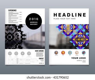 Abstract Background. Geometric Shapes and Frames for Presentation, Annual Reports, Flyers, Brochures, Leaflets, Posters, Business Cards and Document Cover Pages Design. A4 Title Sheet Template.