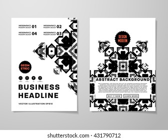 Abstract Background. Geometric Shapes and Frames for Presentation, Annual Reports, Flyers, Brochures, Leaflets, Posters, Business Cards and Document Cover Pages Design. A4 Title Sheet Template.