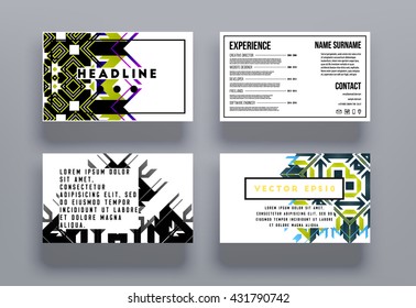 Abstract Background. Geometric Shapes and Frames for Presentation, Annual Reports, Flyers, Brochures, Leaflets, Posters, Business Cards and Document Cover Pages Design. A4 Title Sheet Template.