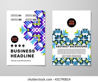 Abstract Background. Geometric Shapes and Frames for Presentation, Annual Reports, Flyers, Brochures, Leaflets, Posters, Business Cards and Document Cover Pages Design. A4 Title Sheet Template.