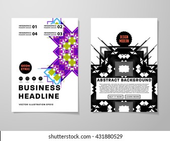 Abstract Background. Geometric Shapes and Frames for Presentation, Annual Reports, Flyers, Brochures, Leaflets, Posters, Business Cards and Document Cover Pages Design. A4 Title Sheet Template.