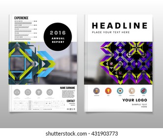 Abstract Background. Geometric Shapes and Frames for Presentation, Annual Reports, Flyers, Brochures, Leaflets, Posters, Business Cards and Document Cover Pages Design. A4 Title Sheet Template.