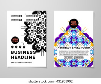 Abstract Background. Geometric Shapes and Frames for Presentation, Annual Reports, Flyers, Brochures, Leaflets, Posters, Business Cards and Document Cover Pages Design. A4 Title Sheet Template.