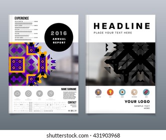 Abstract Background. Geometric Shapes and Frames for Presentation, Annual Reports, Flyers, Brochures, Leaflets, Posters, Business Cards and Document Cover Pages Design. A4 Title Sheet Template.