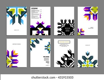 Abstract Background. Geometric Shapes and Frames for Presentation, Annual Reports, Flyers, Brochures, Leaflets, Posters, Business Cards and Document Cover Pages Design. A4 Title Sheet Template.