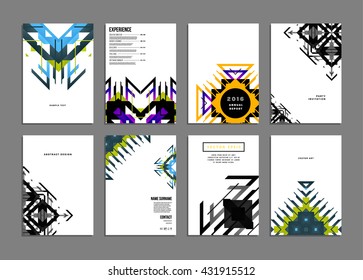 Abstract Background. Geometric Shapes and Frames for Presentation, Annual Reports, Flyers, Brochures, Leaflets, Posters, Business Cards and Document Cover Pages Design. A4 Title Sheet Template.