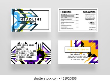 Abstract Background. Geometric Shapes and Frames for Presentation, Annual Reports, Flyers, Brochures, Leaflets, Posters, Business Cards and Document Cover Pages Design. A4 Title Sheet Template.