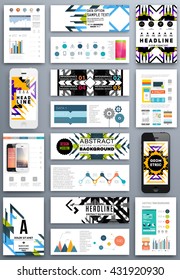 Abstract Background. Geometric Shapes and Frames for Presentation, Annual Reports, Flyers, Brochures, Leaflets, Posters, Business Cards and Document Cover Pages Design. A4 Title Sheet Template.