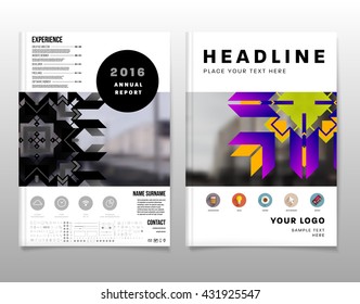 Abstract Background. Geometric Shapes and Frames for Presentation, Annual Reports, Flyers, Brochures, Leaflets, Posters, Business Cards and Document Cover Pages Design. A4 Title Sheet Template.