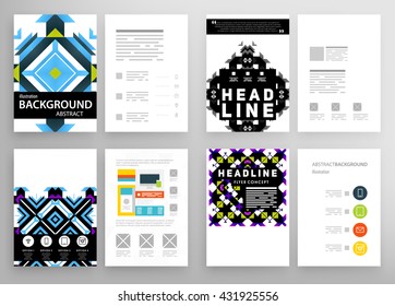 Abstract Background. Geometric Shapes and Frames for Presentation, Annual Reports, Flyers, Brochures, Leaflets, Posters, Business Cards and Document Cover Pages Design. A4 Title Sheet Template.
