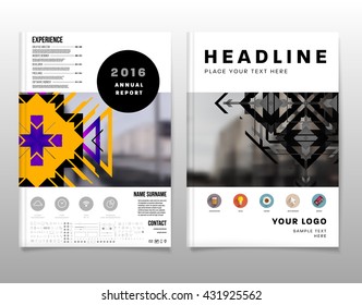 Abstract Background. Geometric Shapes and Frames for Presentation, Annual Reports, Flyers, Brochures, Leaflets, Posters, Business Cards and Document Cover Pages Design. A4 Title Sheet Template.