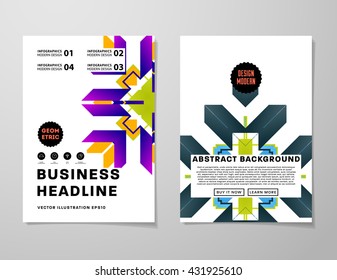 Abstract Background. Geometric Shapes and Frames for Presentation, Annual Reports, Flyers, Brochures, Leaflets, Posters, Business Cards and Document Cover Pages Design. A4 Title Sheet Template.