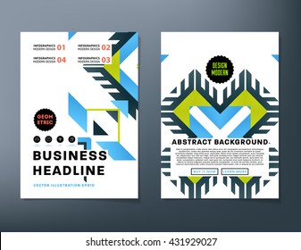 Abstract Background. Geometric Shapes and Frames for Presentation, Annual Reports, Flyers, Brochures, Leaflets, Posters, Business Cards and Document Cover Pages Design. A4 Title Sheet Template