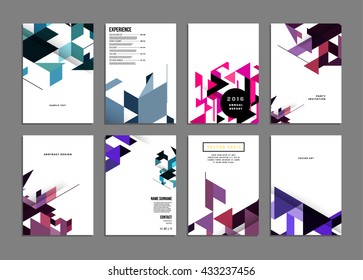 Abstract Background. Geometric Shapes and Frames for Presentation, Annual Reports, Flyers, Brochures, Leaflets, Posters, Business Cards and Document Cover Pages Design. A4 Title Sheet Template