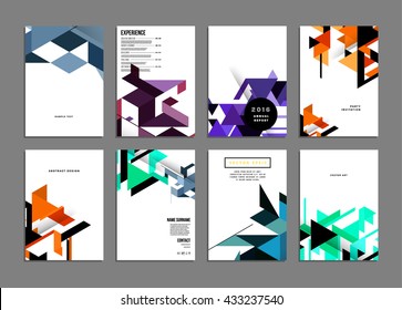 Abstract Background. Geometric Shapes and Frames for Presentation, Annual Reports, Flyers, Brochures, Leaflets, Posters, Business Cards and Document Cover Pages Design. A4 Title Sheet Template