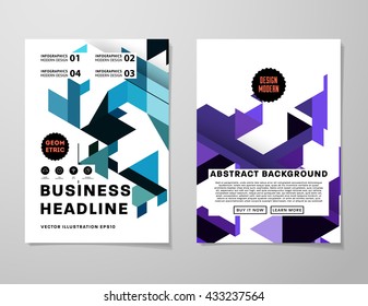 Abstract Background. Geometric Shapes and Frames for Presentation, Annual Reports, Flyers, Brochures, Leaflets, Posters, Business Cards and Document Cover Pages Design. A4 Title Sheet Template