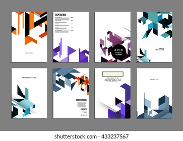 Abstract Background. Geometric Shapes and Frames for Presentation, Annual Reports, Flyers, Brochures, Leaflets, Posters, Business Cards and Document Cover Pages Design. A4 Title Sheet Template