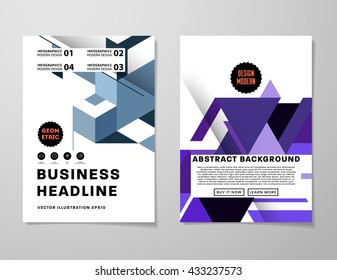 Abstract Background. Geometric Shapes and Frames for Presentation, Annual Reports, Flyers, Brochures, Leaflets, Posters, Business Cards and Document Cover Pages Design. A4 Title Sheet Template