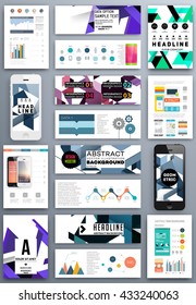 Abstract Background. Geometric Shapes and Frames for Presentation, Annual Reports, Flyers, Brochures, Leaflets, Posters, Business Cards and Document Cover Pages Design. A4 Title Sheet Template.