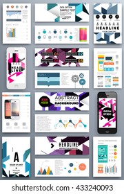 Abstract Background. Geometric Shapes and Frames for Presentation, Annual Reports, Flyers, Brochures, Leaflets, Posters, Business Cards and Document Cover Pages Design. A4 Title Sheet Template.