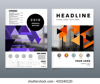 Abstract Background. Geometric Shapes and Frames for Presentation, Annual Reports, Flyers, Brochures, Leaflets, Posters, Business Cards and Document Cover Pages Design. A4 Title Sheet Template.