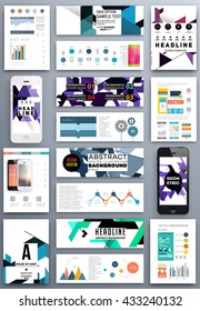Abstract Background. Geometric Shapes and Frames for Presentation, Annual Reports, Flyers, Brochures, Leaflets, Posters, Business Cards and Document Cover Pages Design. A4 Title Sheet Template.