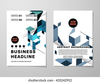 Abstract Background. Geometric Shapes and Frames for Presentation, Annual Reports, Flyers, Brochures, Leaflets, Posters, Business Cards and Document Cover Pages Design. A4 Title Sheet Template