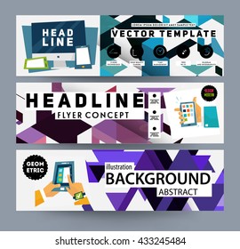 Abstract Background. Geometric Shapes and Frames for Presentation, Annual Reports, Flyers, Brochures, Leaflets, Posters, Business Cards and Document Cover Pages Design. A4 Title Sheet Template
