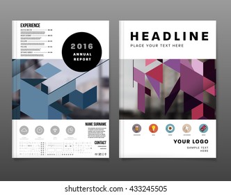 Abstract Background. Geometric Shapes and Frames for Presentation, Annual Reports, Flyers, Brochures, Leaflets, Posters, Business Cards and Document Cover Pages Design. A4 Title Sheet Template