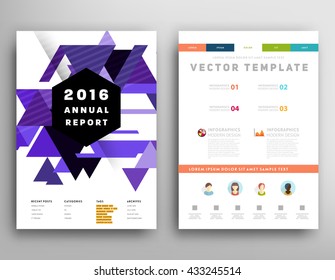 Abstract Background. Geometric Shapes and Frames for Presentation, Annual Reports, Flyers, Brochures, Leaflets, Posters, Business Cards and Document Cover Pages Design. A4 Title Sheet Template