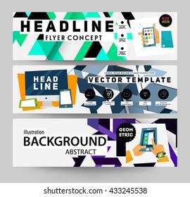 Abstract Background. Geometric Shapes and Frames for Presentation, Annual Reports, Flyers, Brochures, Leaflets, Posters, Business Cards and Document Cover Pages Design. A4 Title Sheet Template