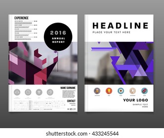 Abstract Background. Geometric Shapes and Frames for Presentation, Annual Reports, Flyers, Brochures, Leaflets, Posters, Business Cards and Document Cover Pages Design. A4 Title Sheet Template